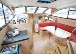 Interior image of boat